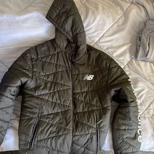 New Balance coat - olive green - large